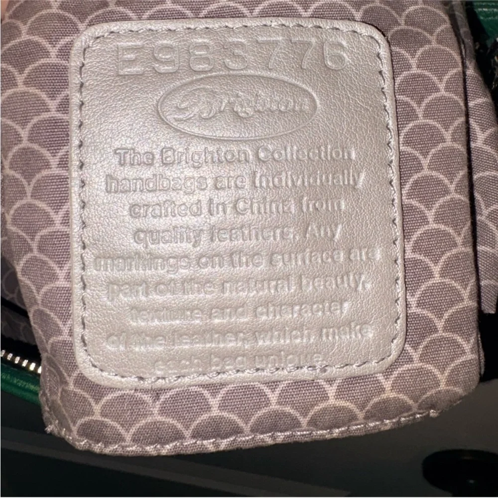 💚 Brighton Emerald Green Leather Crossbody - Picture 2 of 16